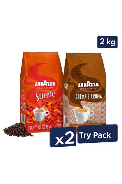 LavAzza قهوة سويرتي كريما إي أروما 1 كجم |   حزمة مقدمة للتقاعد مكونة من قطعتين