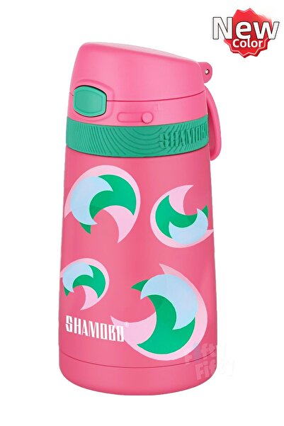 Shamobo ترمس ستانلس ستيل للأطفال 350 مل مع مصاصة خالي من مادة BPA 9 ألوان