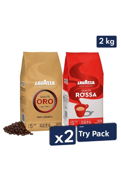 LavAzza قهوة كواليتا أورو، قهوة كواليتا روسا إسبريسو 1 كجم |   حزمة مقدمة للت...