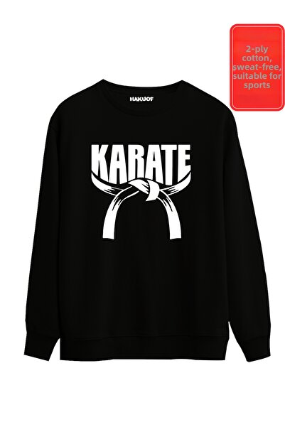 hakuof Karate Printed Sweatshirt Printing Unisex
