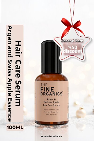 THE FINE ORGANICS 100ml Argan and Swiss Apple Extract Hair Care Serum