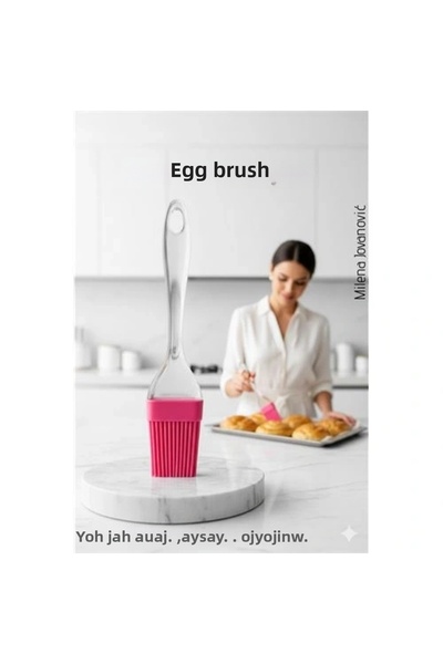 shopwave فرشاة سيليكون للبيض والتزييت - مساعد مطبخ مدمج مقاوم للحرارة