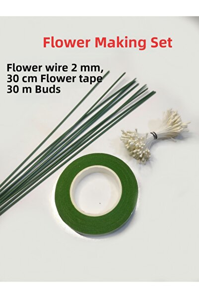 hyc heryerçiçeklenir Flower Making Kit – 3 Pack (1 Bunch of Buds, 10 Pieces o...