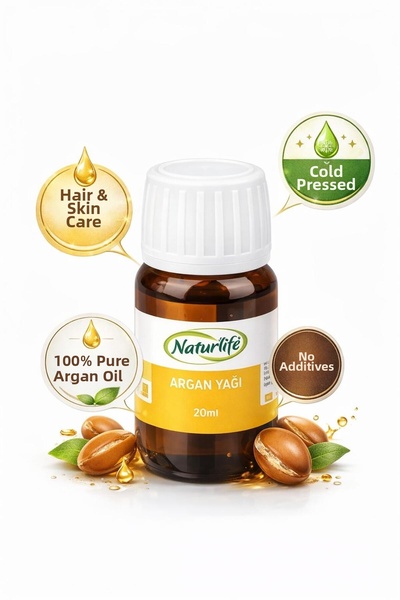 sultanbahçe 100% Pure Argan Oil 20 ml - Cold Pressed for Hair, Skin and Nail Care