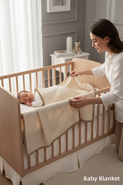 FG Store 100% Cotton Multi-Purpose Honeycomb Pique Blanket / Cover (80X100)