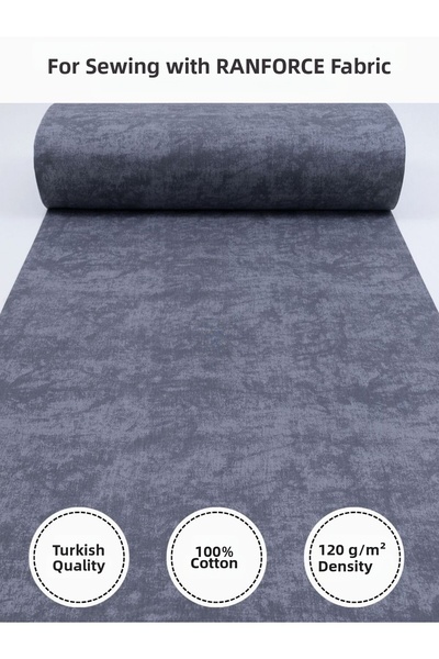 FabricMarket Ranforce Fabric for Sewing Quilts – 100% Cotton, 240 cm × 100 Cm, Marble Pattern