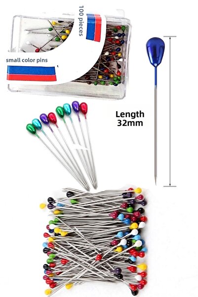 BarkoFix Steel Scarf Shawl Pin 250 Pieces Bulk Pin 32mm Stainless Enamel Mixed Color