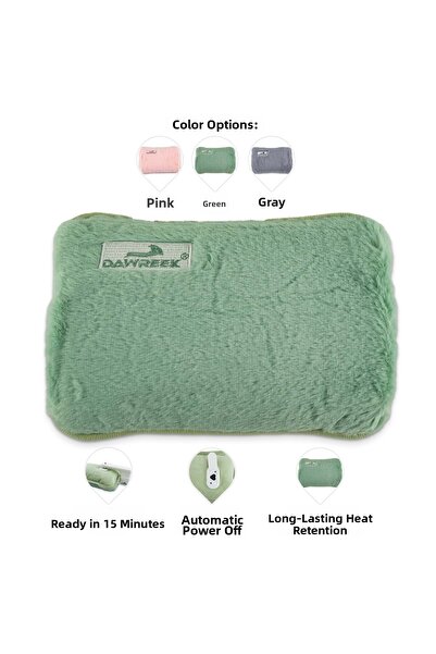 Dawreek حقيبة ماء ساخن كهربائية خضراء ET01Y