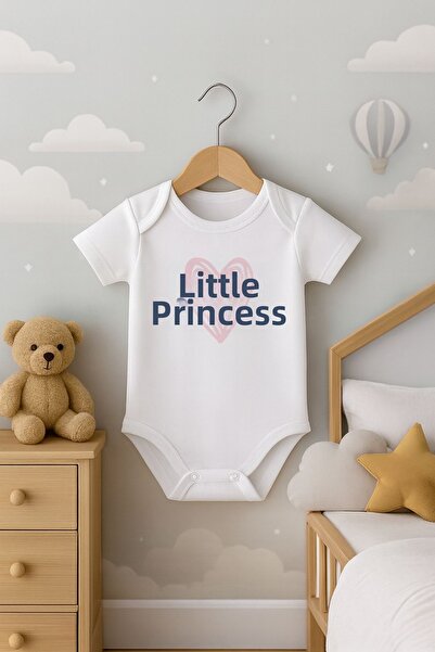 Bebe wini Little Princess Written Short-Sleeved Baby Bodysuit