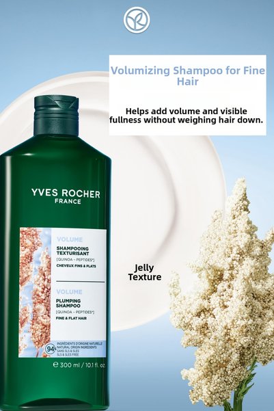 Yves Rocher Volumizing Shampoo - Thin Hair / Volume - Sls, Sles Free, Vegan - 300ml