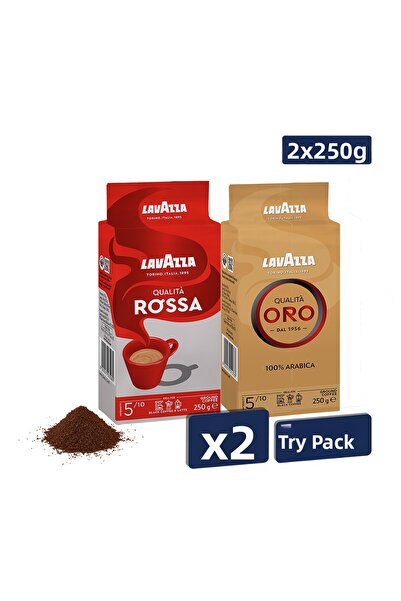 LavAzza قهوة كواليتا روسا + كواليتا أورو فيلتر (250 جرام) 2 علبة