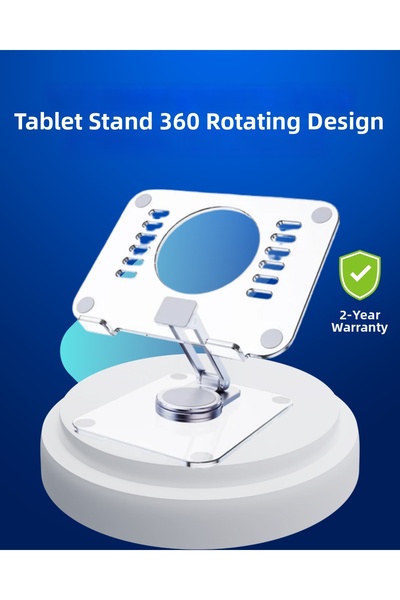 CT STONES Αναδιπλούμενη βάση για tablet, ρυθμιζόμενη, αντιολισθητική, διαφανή...