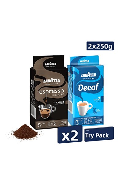 LavAzza إسبرسو كلاسيكو إيطالي + قهوة مفلترة مي إيزي داي كلاسيكو خالية من الكا...