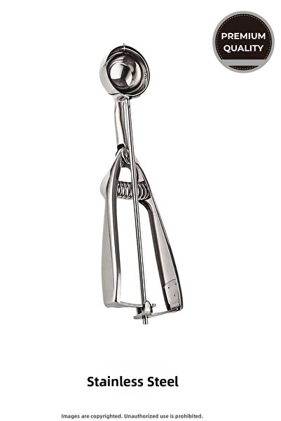 AKDAG HOME ملعقة تقديم الآيس كريم من الفولاذ المقاوم للصدأ