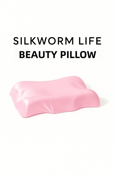 SİLKWORM LİFE Pernă Visco Beauty – Antirid pentru față, cu suport pentru gât și coloană vertebrală