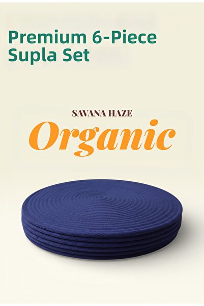 Savana Haze 6-Piece Knitted Placemat Set – Dining Table Set