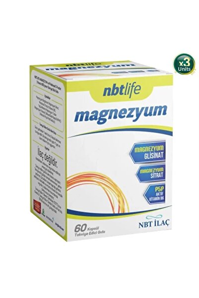 NBT Nbtlife magnesium 60 capsules 3 pieces