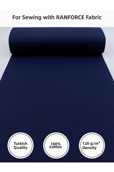 FabricMarket Ranforce Fabric for Sewing Quilts – 100% Cotton, 240 cm × 100 Cm, Plain Dyed