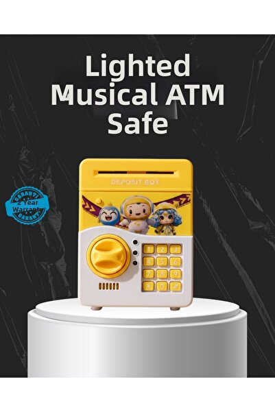 ZERO LAND Παιδικό ταμείο SPTRNS κίτρινο χρώμα με αυτόματη αποθήκευση νομισμάτ...