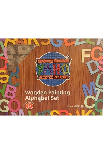 HIZIROĞLU AHŞAP Wooden Painting Alphabet Set