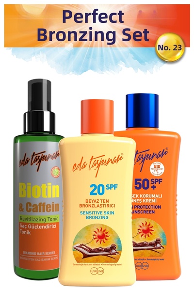Eda Taşpınar No.23 Perfect Tan Set - WhiteT+Spf50+Biotin (EGX19-EGX38-EGX77)