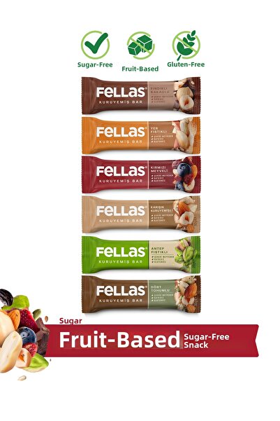 Fellas Nut Bar Trial Pack (6 Pieces)