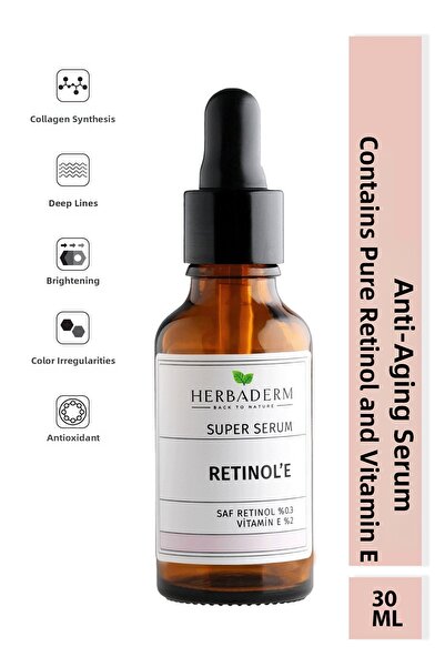 Herbaderm سيروم سوبر ريتينول النقي 0.3% فيتامين هـ 2%
