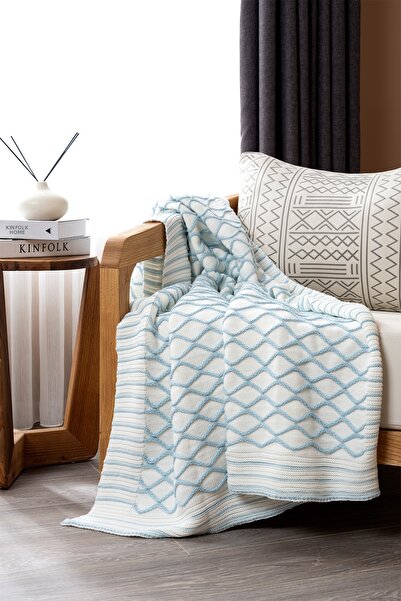 Koza Home بطانية تلفزيون أكريليك فيروزي حلقة 130x170 3733A