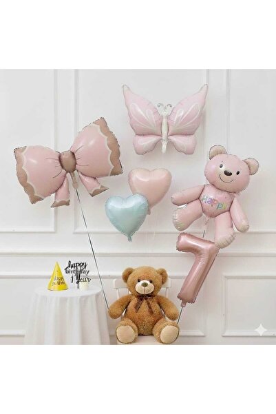 ÇITIPITISTORE Set de petrecere de aniversare cu numere și fundițe retro cu fl...