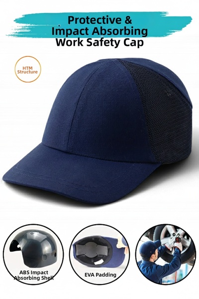 HTM Yapı Quality Lightweight Work Safety Impact Protective Protection Head Cap Hard Hat Unisex Camouflage Baseball Style Helmet