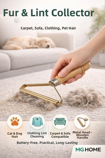 VENON 🐾 Instrument de colectare a scamelor și a penei de la haine, cu mâner ...