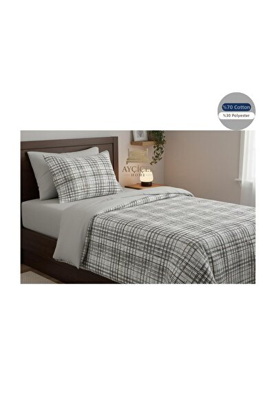 ayçiçek home Single Bedding Set 100/200 Non-Elastic Fitted Sheet Quilt 170/220 Custom Size