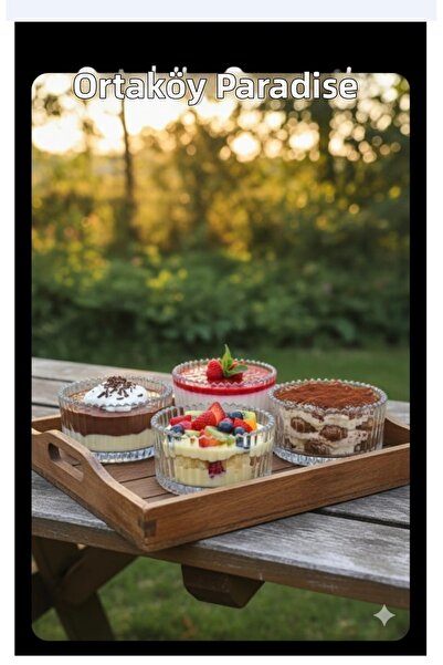 ORTAKÖY CENNETİ 4 γραμμές, λειτουργία σε σειρά. Μπολ για γλυκά με κομψή εμφάν...