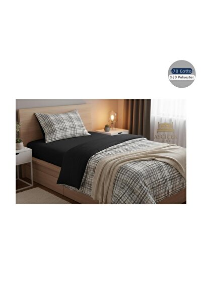ayçiçek home Single Bedding Set 120/200 Fitted Sheet Quilt 140/220 Custom Size