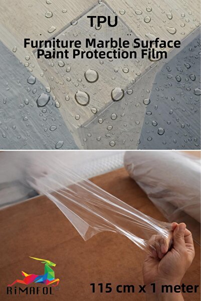 RİMAFOL طبقة حماية من مادة TPU لطلاء الأسطح الرخامية للأثاث 115 سم × 1 متر