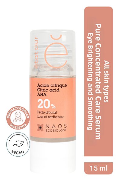 Etat Pur مصل البشرة النقي النشط بحمض الستريك AHA لشد المسام وتفتيحها 15 مل