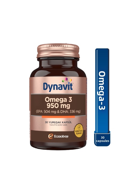 Dynavit Omega 3 950 Mg 30 Softgels - High Epa & Dha - 1400Mg Fish Oil