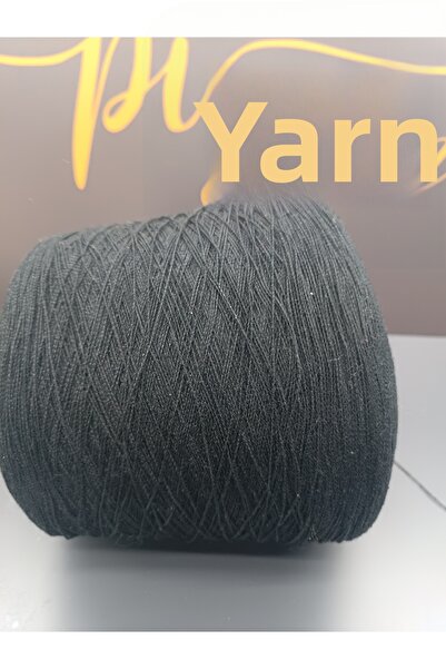 Pİ Yarn خيط حياكة يدوي مشمع 85% قطن 500 جرام أسود