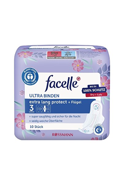 Facelle Ultra Night Protection Winged Pad 10 Pieces