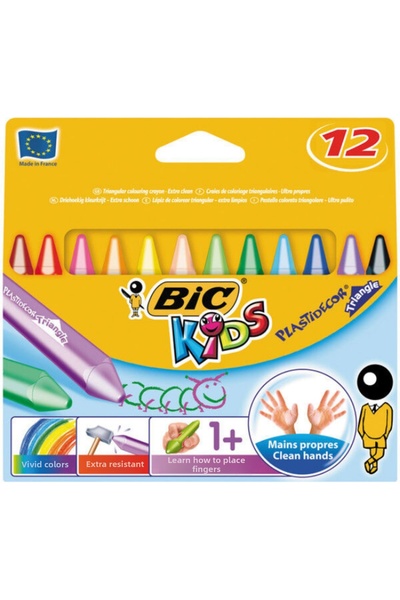 bic kids Plastidecor Triangle 12-Pack Pastel Paint