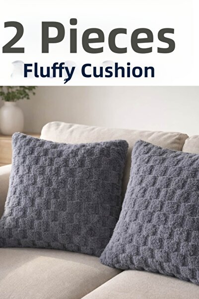 Dantelux 2 Πακέτα βελούδινα μαξιλάρια (40x40 εκ.) με μοτίβο παζλ