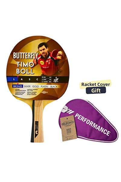 BUTTERFLY Timo Boll Bronze Table Tennis Racket Ittf Approved - with Racket Cover