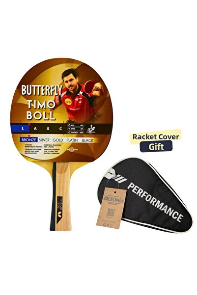 BUTTERFLY Timo Boll Bronze Table Tennis Racket Ittf Approved - with Racket Cover