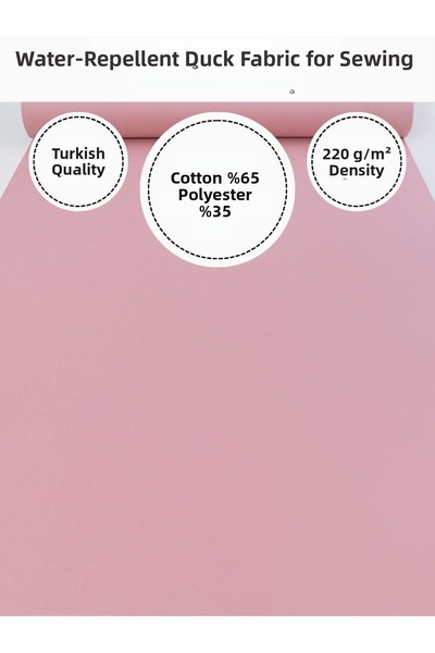 FabricMarket Water Repellent Duck Fabric |   220 G/M² |   65% Cotton 35% Polyester |   180 cm Width |   Durable Fabric for Sewing