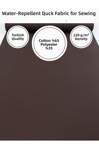 FabricMarket Water Repellent Duck Fabric |   220 G/M² |   65% Cotton 35% Polyester |   180 cm Width |   Durable Fabric for Sewing