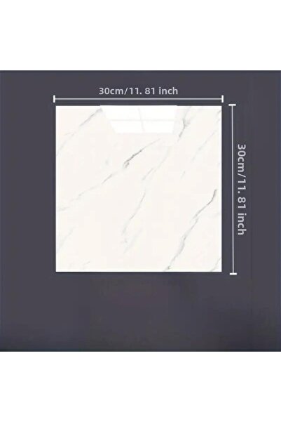 FREEDOM STOREE ملصق حائط بلاستيكي من الألومنيوم بنمط الرخام الأبيض