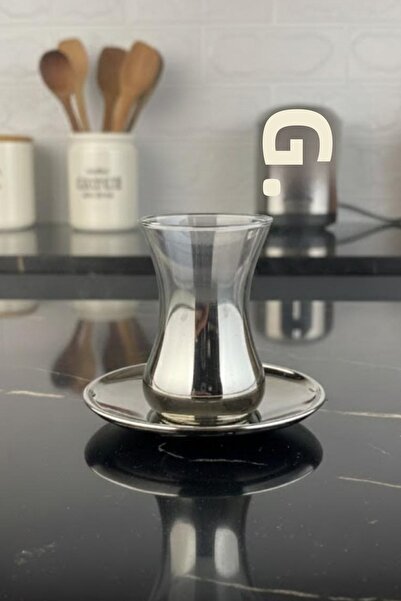 rova tr طقم أكواب شاي زجاجية مطلية بالتيتانيوم من سلسلة ديريا - طقم شاي فاخر ...