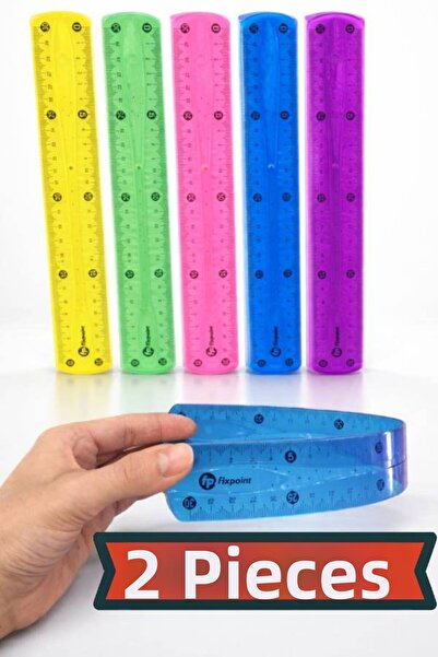 nistabolje 2 bucăți riglă flexibilă riglă rezistentă la spargere 30 cm culori...