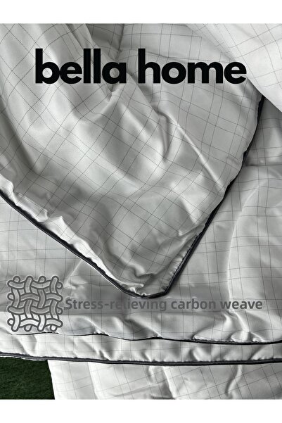 Bella Home Single Antistress Quilt - 155X215 cm - White with Original Linen Bag