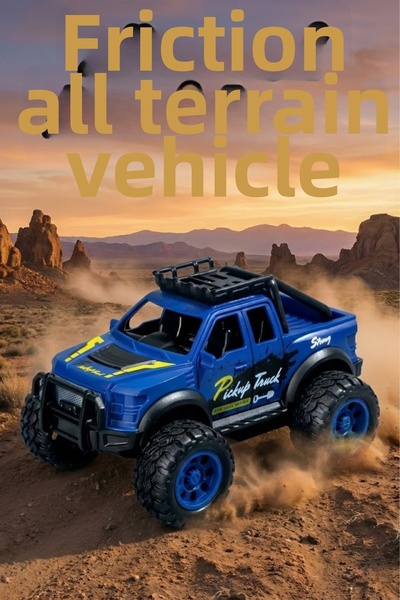 craftivio سيارة لعبة بعجلات كبيرة تعمل بالاحتكاك 4×4 جيب للطرق الوعرة - مركبة...